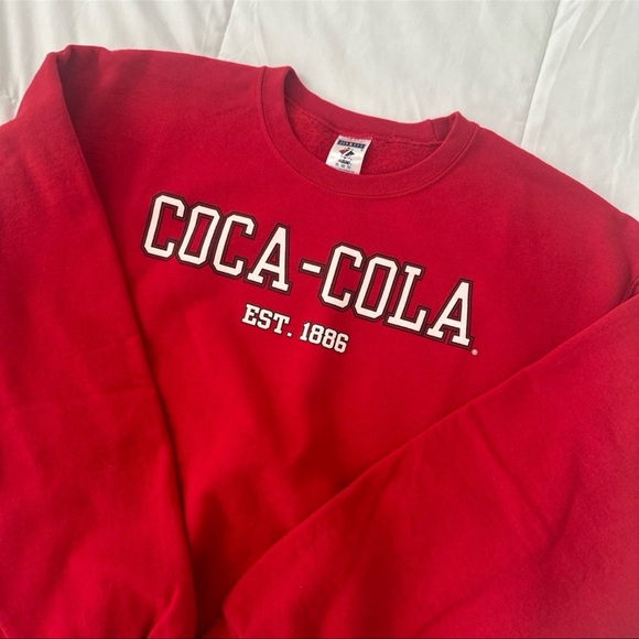 Men’s Red Coca-Cola Crewneck - Picture 2 of 3
